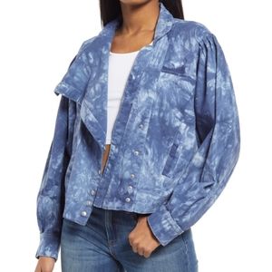 NEW BlankNYC Tie Dye Utility Jacket in Tide is High Size Medium